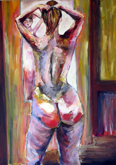 El espejo Oil Canvas Nude Paintings