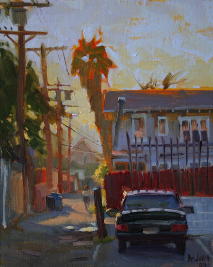 Eagle Rock alley Oil Canvas Landscaping