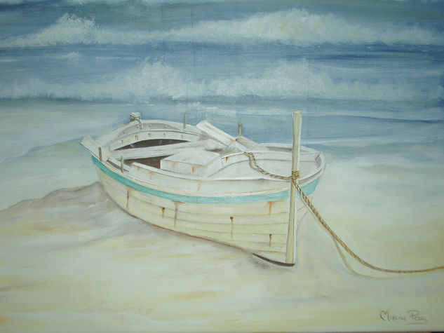 la barca Acrylic Canvas Marine Painting