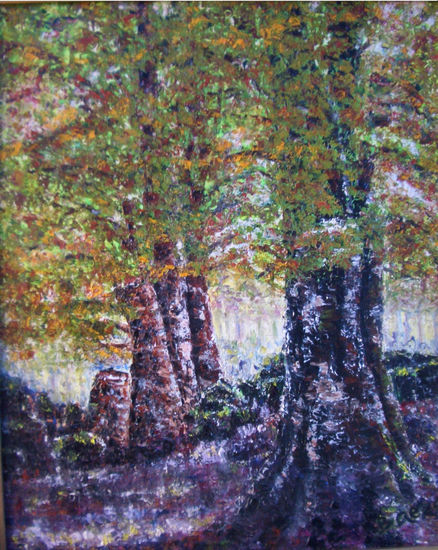 En los Picos de Europa Oil Canvas Landscaping