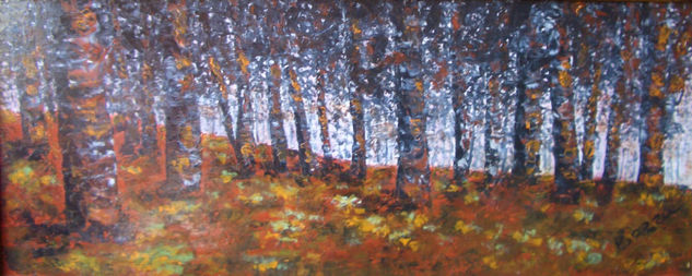 Otoño en los Montes de Toledo Oil Canvas Landscaping