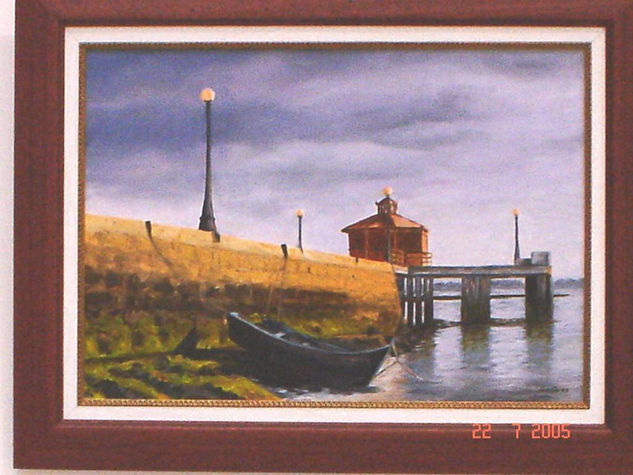 puntilla del muelle(puerto real) Oil Canvas Landscaping