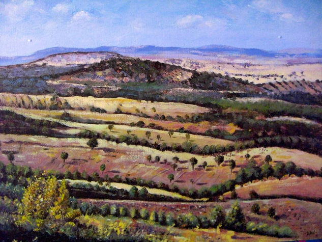 En algún lugar de La Mancha Oil Canvas Landscaping