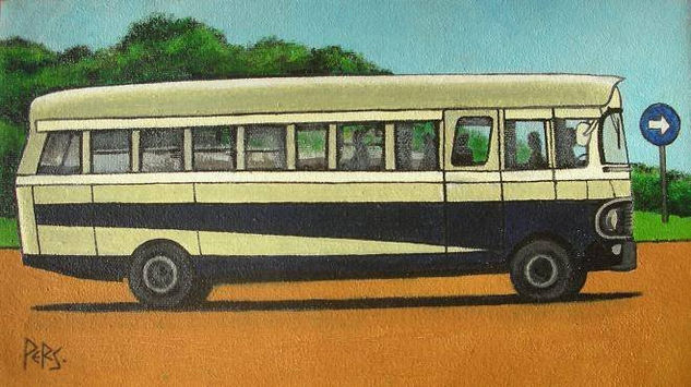 Autobus Malaisia. Oil Canvas Landscaping