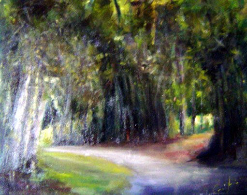 camino Oil Canvas Landscaping