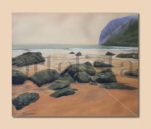 Playa del Norte Pastel Papel Paisaje