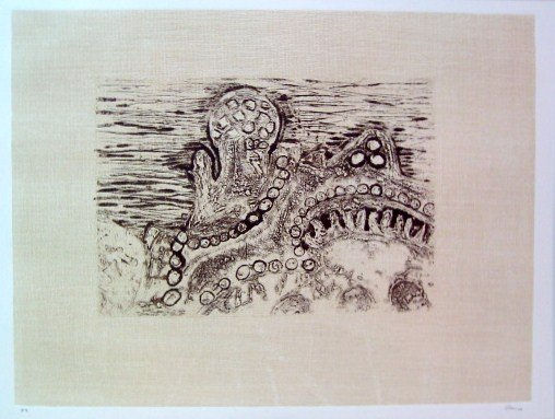 Parc Güell fondo tela Monoprint