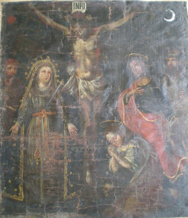 OBRA DE ARTE RELIGIOSA UNICA " EL CALVARIO "