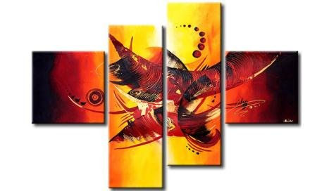 Cuadro Abstracto "Expresión Roja"