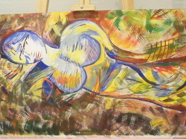 MUJER Acrylic Panel Nude Paintings