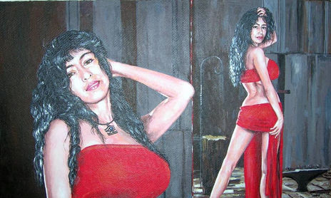 Mujer de rojo