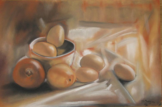 Bodegon 4 Pastel Paper Still Life Paintings