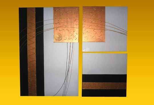 cuadros tripticos abstracto texturado 04