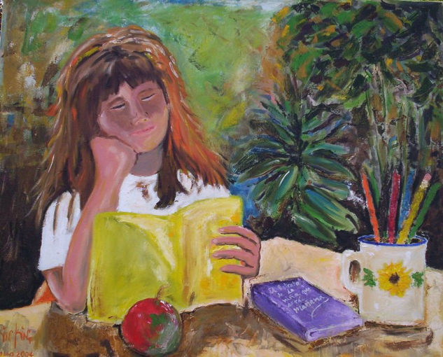 El Retrato de la Niña que seras Mañana Oil Canvas Landscaping