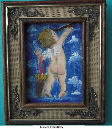 Alcanzame un angel Oil Canvas Figure Painting