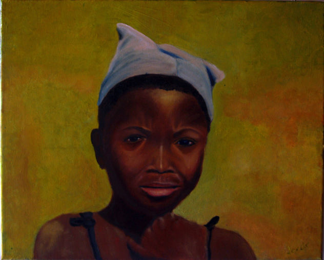 D05 Muchacha con la mano sobre el cuello (2010)