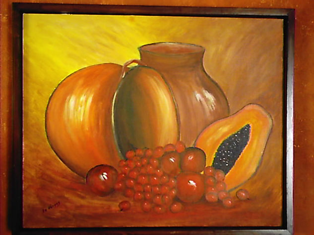 Bodegon con Papaya Oil Canvas