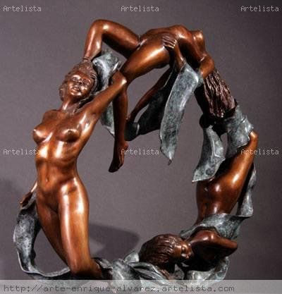 LOS ELEMENTOS Bronze Figurative