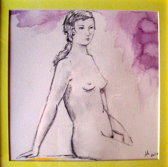 Mujer Lápiz (a color) Papel