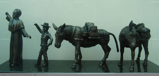 Jose celestino Mutis- inicio de la expedición botanica Bronze Figurative