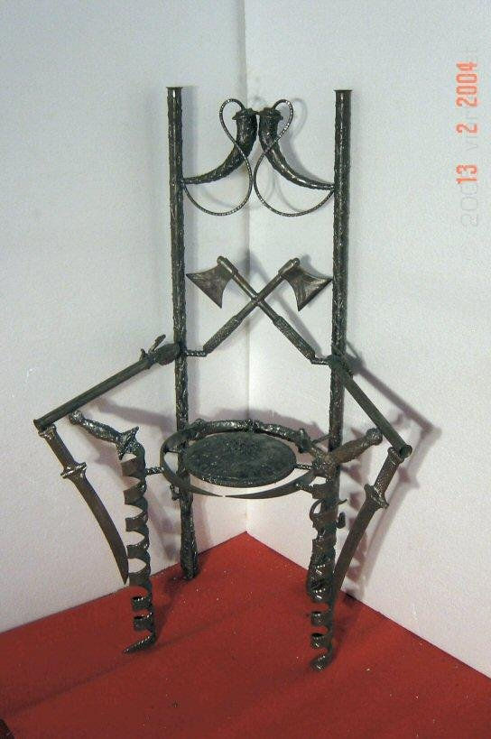 escoltura de hierro unica