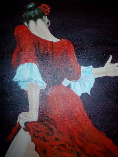 LA BICHA Oil Canvas Figure Painting