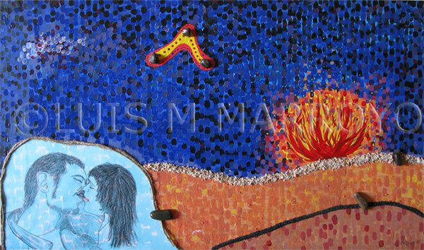 SIN TITULO (LUIS MIGUEL MARROYO) Mixed media Panel Landscaping