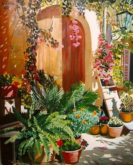 Portal en Deiá Acrylic Canvas Landscaping