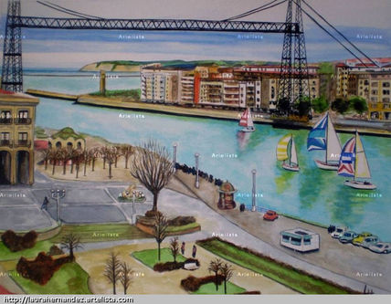 El puente colgante...