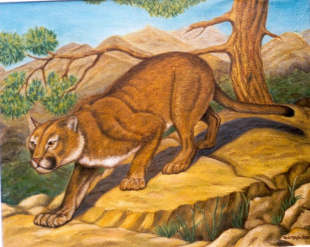 puma Óleo Lienzo