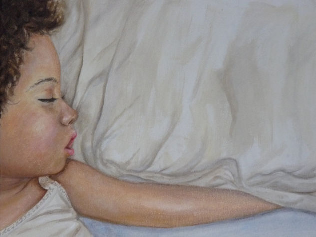 La siesta Mixed media Canvas Portrait