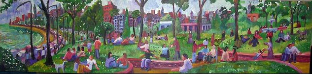 parque Rodo Oil Canvas