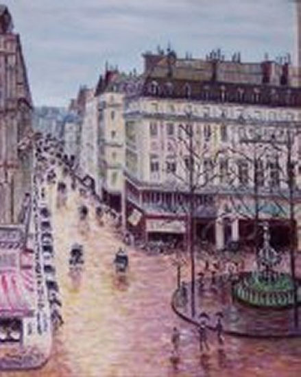 Paisaje Urbano París Oil Canvas Landscaping