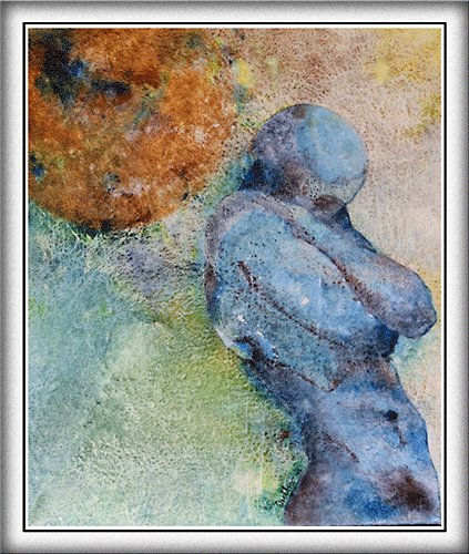 Padre Sol Watercolour Canvas Nude Paintings