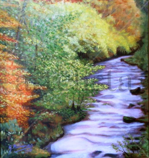 Otoño en Somiedo. Acrylic Canvas Landscaping