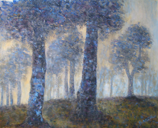 Bosque azul Oil Canvas Landscaping