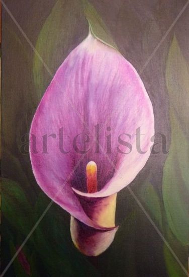 Anturio Oil Canvas Floral Painting