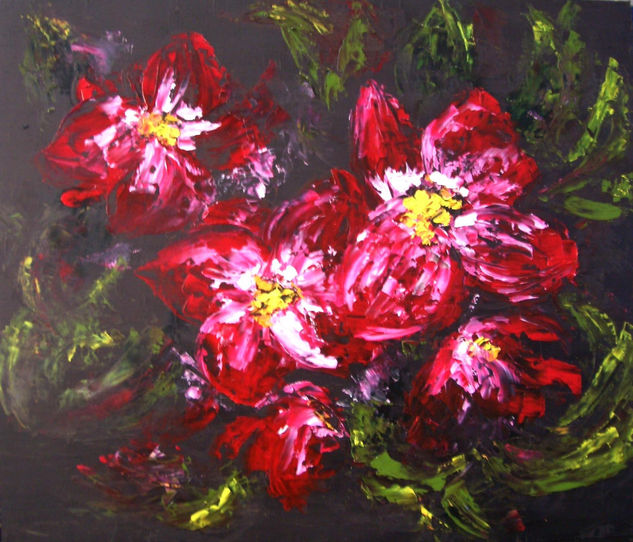 Flor No. 3 Oil Panel Landscaping