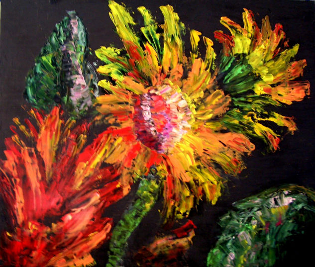 Flor No. 6 Oil Panel Landscaping