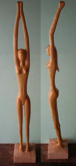 Chica Espigada Wood Abstract