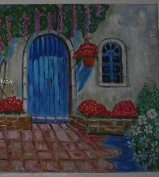 casas andaluzas Oil Canvas Landscaping