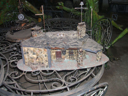 Casa de piedra maqueta
