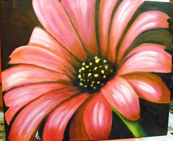 Gervera Oil Textile Floral Painting