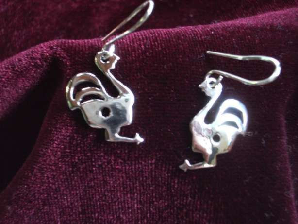 ARETES PLATA 925. CHOIQUE O NANDU PETISO 