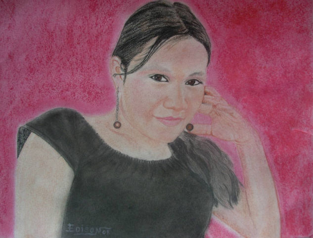 ANGHELY Pastel Card Portrait