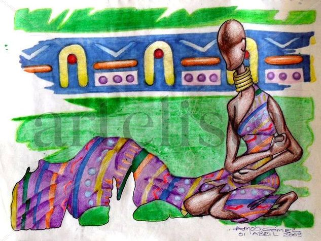 Afrikan Color Mixed Media