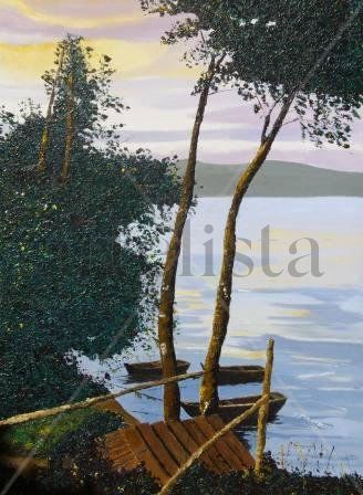 entardecer Oil Canvas Landscaping