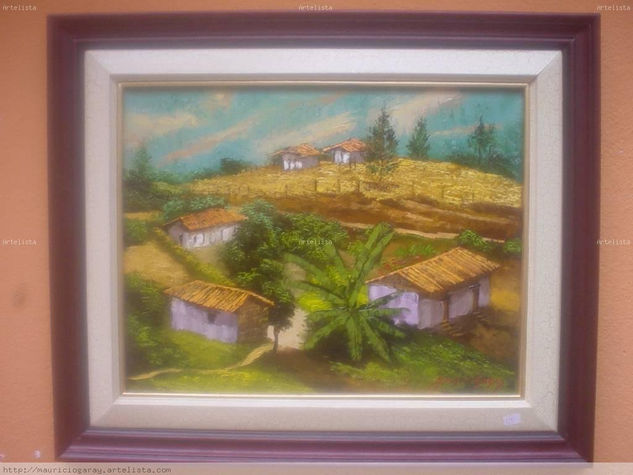 san juan olancho Honduras Oil Canvas Landscaping