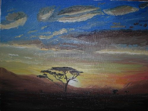 Atardecer Oil Canvas Landscaping