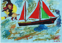 Barco con bruja